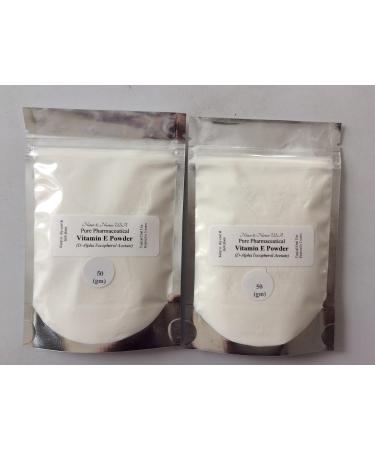 Vitamin E Powder (Tocopheryl Acetate 100gm) Water Soluble -Boost Collagen Production Anti-Oxidation Anti-UV Radiation