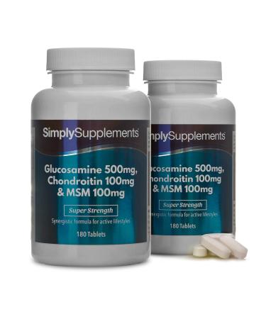 Glucosamine Chondroitin & MSM | Comprehensive Formula to Support an Active Lifestyle | 2X 180 Tablets | Manufactured in The UK