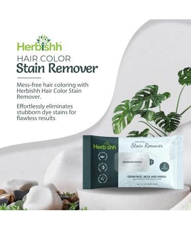 Herbishh Hair Color Stain Remover Wipes Gentle Formula for Dye Cleanup Easy Clean Hair Color Remover Wipes for Skin Travel Pack With 5 Wipes Safe and Skin-Friendly (Pack of 1) - Buy Online on GoSupps.com