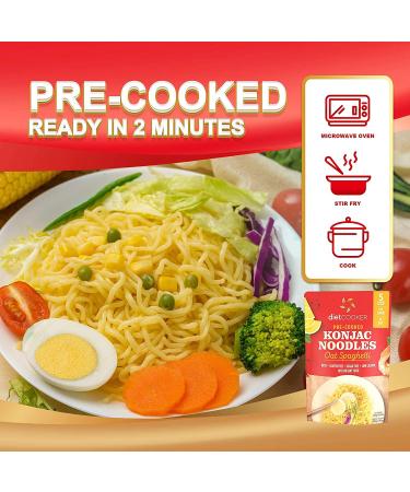 (Pack of 10) DIET COOKER Premium Konjac Noodles - 9.52 oz | Shirataki Noodle Keto & Vegan Friendly, Odor Free, Low Calorie Pasta with Zero Net Carbs - Healthy Diet Food - Buy Online on GoSupps.com