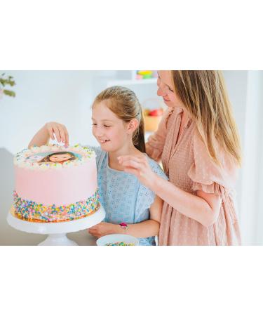 XL Premium Edible Cake Topper - Custom Photo Fondant Image for Birthdays & Special Occasions - Round 28 cm - Buy Online on GoSupps.com