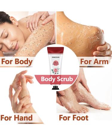 Travel Size Body Scrub 9-Pack: Exfoliating & Moisturizing Hand & Foot Care Set - Perfect Gift for Her - Buy Online on GoSupps.com