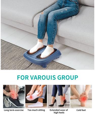 Nekteck Shiatsu Heated Foot Massager Machine with Infrared Heat - Electric Kneading for Plantar Fasciitis Relief - Blue - Buy Online on GoSupps.com