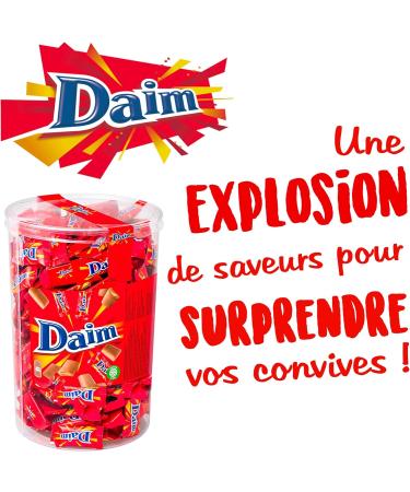 DAIM - Bonbons au Chocolat au Lait et clats de Caramel - Emballages individuels - Tubo de 2 5 kg (390 Bonbons) 0.5 cm x 0.64 cm - Buy Online on GoSupps.com