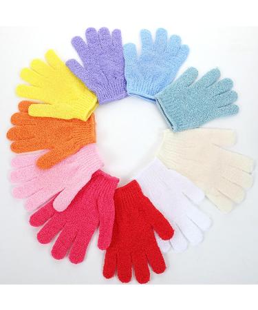 TINTAO Exfoliating Bath Gloves | Body Scrub Gloves for Spa & Shower | Skin Massage & Exfoliation | #W101 (Colored 01 - Buy Online on GoSupps.com