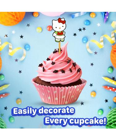 24x Cupcake Topper Picks Hello Kitty Themed Cupcake Toppers For Kids Party  - Buy Online on GoSupps.com