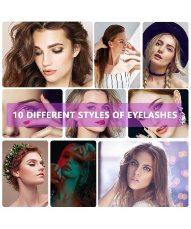 10 Pairs Magnetic Eyelashes and Eyeliner Kit - Reusable, No Glue Needed - Buy Online on GoSupps.com