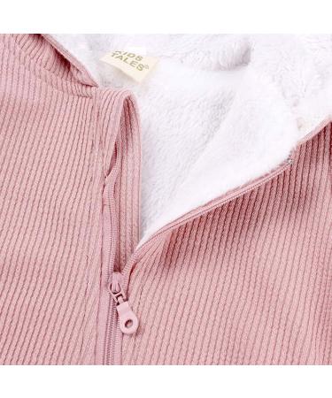 Kids Tales Baby Winter Warm Pink Rabbit Ear Hooded Zipper Romper 9-12 Months - Buy Online on GoSupps.com