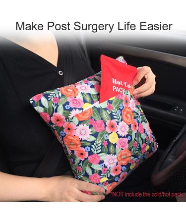 Cozy Hysterectomy Pillow | Hot/Cold Pocket Support for Abdominal Surgery | Ideal for Cervical Cancer, Tummy Tuck, C-Section Recovery | Mastectomy, Endometriosis, Hernia Patients | Comfortable and Cute Flower Design - Buy Online on GoSupps.com