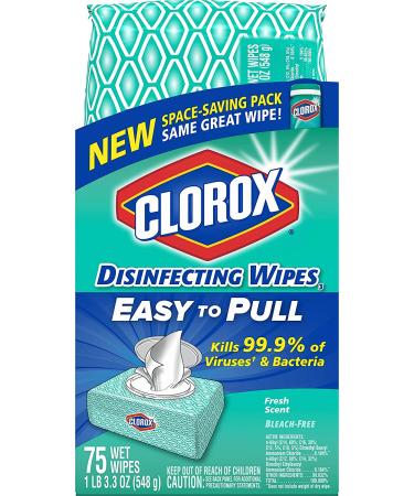 Clorox Disinfecting Wipes, Fresh Scent - 75 Count | Effective Cleaning & Germ Protection - Buy Online on GoSupps.com