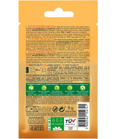 Garnier SkinActive Hydra Bomb Masque pour les yeux contre les cernes avec jus d'orange et acide hyaluronique 4 patchs + Masque pour les yeux Cryo Jelly effet anti- ge avec glyc rine et menthol 4 2 Bomb Hydra Orange + 2 x Cryo Jelly Anti--Fatica 2 unit (Lo - Buy Online on GoSupps.com