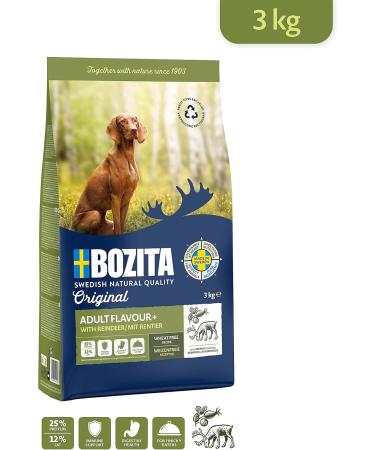 Bozita Dog Original Adult Flavor Plus 3 kg - Buy Online on GoSupps.com