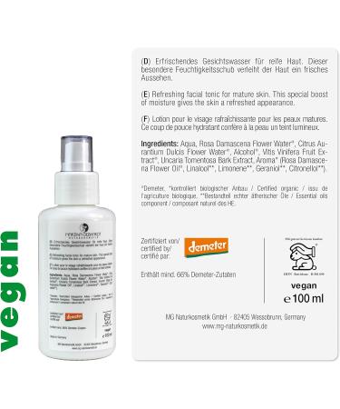 Martina Gebhardt Happy Aging Tonic 100ml | Organic Toner for Ripe Skin | Vegan Moisturizing Essential Oils - Buy Online on GoSupps.com