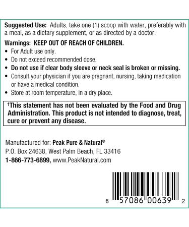 Peak Urinary Tract Supplement Powder - Cranberry and D-Mannose Powder with Juniper Berries and Probiotics for Urinary Tract Health Ph Balance UTI Defense - Vegan Gluten Free (30 Day Supply) - Buy Online on GoSupps.com