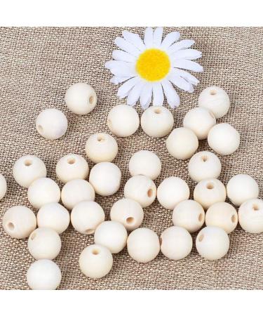 300pcs 20mm Natural Unfinished Round Wood Beads | Wooden Spacer Beads for DIY Crafts - Buy Online on GoSupps.com