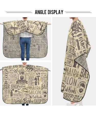 Buy Visesunny Vintage Hairdressing Cape | Anti-Static Barber Cape | Professional Salon Polyester | Water-Resistant & Adjustable | Multi-Functional - Buy Online on GoSupps.com