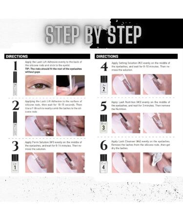 BLAC-K-WHITE Lash Lift Kit | Professional Semi-Permanent Eyelash Perming | Long-Lasting Curl for Salon & Home Use | International Shipping Available - Buy Online on GoSupps.com