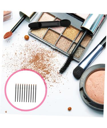 BIUDECO 10pcs Nose Shadow Brush Creme Blush Eye Makeup Eyeliner Blush Cream Blush Brush Black Wooden Handle - Buy Online on GoSupps.com