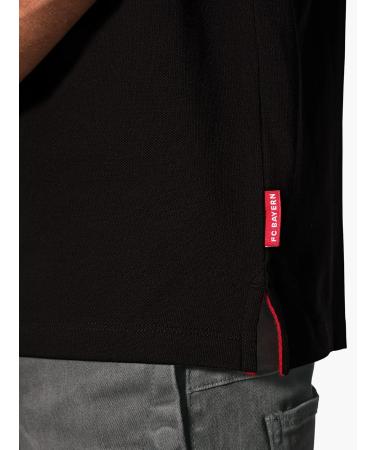 FC Bayern Munich Men's Black Polo Shirt - Official Logo Merchandise | International Shipping Available - Buy Online on GoSupps.com