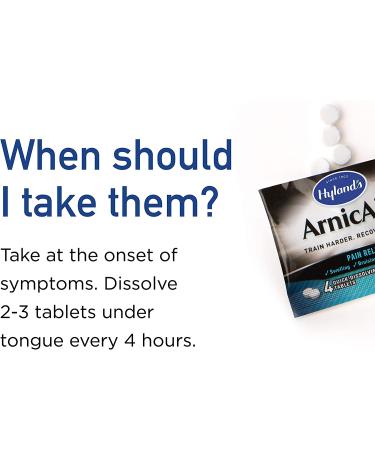 Hyland's ArnicAid Athlete Pain Relief Tablets - Quick-Dissolving, 16 Count for Fast Injury Recovery - Buy Online on GoSupps.com