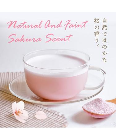 Sakura Latte powder Japanese Cherry Blossom Drinks Sweetened 3.5oz(100g) YAMASAN  - Buy Online on GoSupps.com