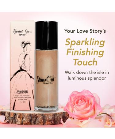 StansOut Beauty Co Bridal Glow Setting Spray | Long-Lasting Dewy Face Mist for Makeup Finish | Illuminating & Perfect for Mature Skin - 120ml - Buy Online on GoSupps.com