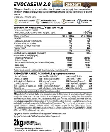 HSN Micellar Casein - Evocasein 2.0 - Protein for Before Sleeping - Extended Release in the Evening - Powder - Chocolate Flav - Buy Online on GoSupps.com