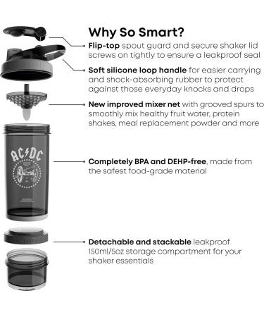 Smartshake Revive AC/DC Rock Band Collection 750ml - Official Merchandise | Premium Shaker for Fitness & Gym - Buy Online on GoSupps.com