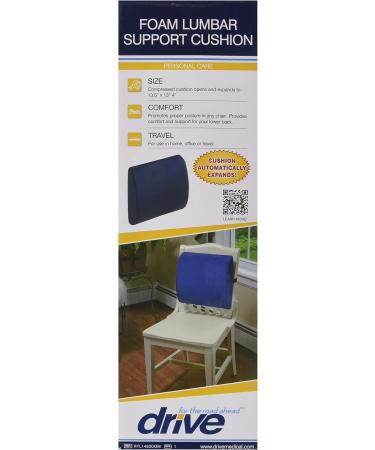 Drive Medical RTL1493COM Compressed Lumbar Cushion - Comfort & Support for Travel - Buy Internationally - Buy Online on GoSupps.com