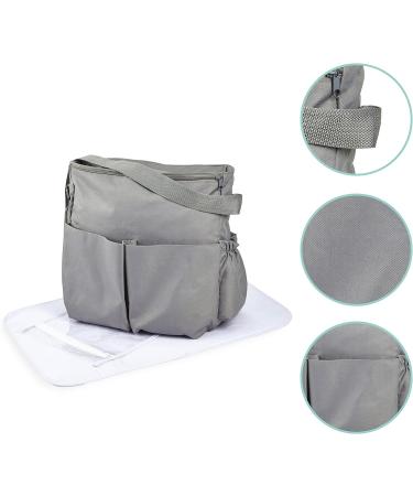 Clair de Lune Salisbury Changing Bag with Mat, Insulated Pocket & Wet Pocket - Slate - Buy Online on GoSupps.com