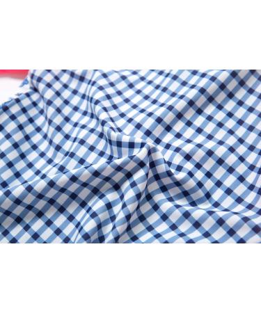 Bonverano Baby Girls Long-Sleeve Swimsuit | UPF 50+ Sun Protection | 18-24 Months | Blue/White - Buy Online on GoSupps.com