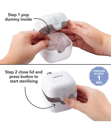 Nuby UV Dummy Steriliser No Water Chemicals Cooling or Drying Required. Kills 99.9% of Germs 2021 Version - Buy Online on GoSupps.com