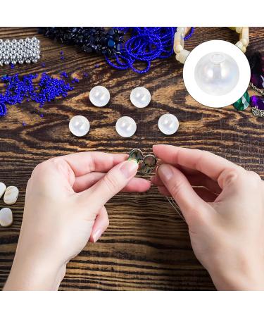 Shop Heallily Mini Glass Ball Bottles - 5 Pack | DIY Jewelry Pendant | 4 Sizes | Transparent 1.4x1.4cm for Earrings & Necklaces - Buy Online on GoSupps.com