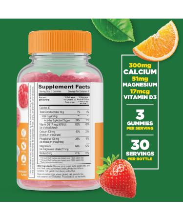 Lifeable Turmeric Curcumin Kids + Calcium Magnesium Kids Gummies Bundle - Great Tasting Vitamin Supplement Gluten Free GMO Free Chewable Gummy - Buy Online on GoSupps.com