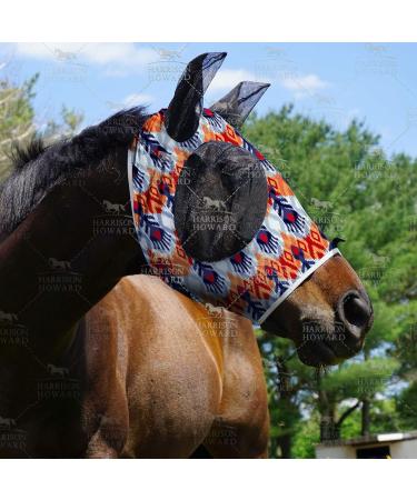 Harrison Howard Large Fly Mask - Super Comfort UV Protection & Breathability for Horses - Buy Online on GoSupps.com