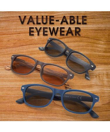 Eyeguard 3-Pack Reading Sunglasses | UV400 Protection | Stylish Outdoor Sun Readers | Non-Clumsy Design | 2x Magnification for Men & Women - Buy Online on GoSupps.com