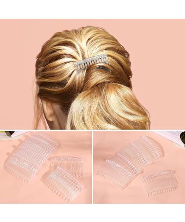 Buy Transparent Plastic Hair Clip Combs - Stylish Side Combs for Effortless Hair Styling | International Shipping Available - Buy Online on GoSupps.com