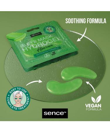 Sence Aloe Vera Hydrogel Eye Mask Vegan soin du visage pour d tendre la peau et lutter contre les cernes avec vitamine A et vitamine C Beauty Skincare Under Eye Patches (3 x 6 ml) - Buy Online on GoSupps.com