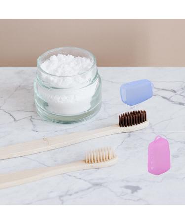 Rnaqpiao Toothbrush Protector Cover Case - Travel Toothbrush Covers (5-pack) - Transparent/Pink/Blue/Red/Light Blue - Buy Online on GoSupps.com