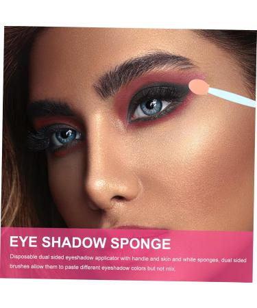 Mikinona 100pcs Double Ended Eyeshadow Brush Eyeshadow Stick Makeup Disposable Applicators Dual-side Smudger 6.5x1.3cm Blue - Buy Online on GoSupps.com