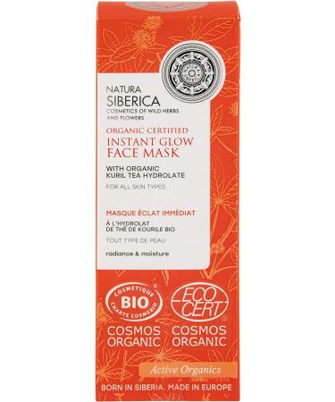 Natura Siberica Organic Certified All Skin Types Instant Glow Face Mask - Buy Online on GoSupps.com