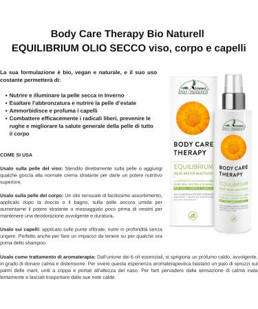 Vitamol Bio Naturell Equilibrium multipurpose dry oil for face body and hair 100 ml - Buy Online on GoSupps.com