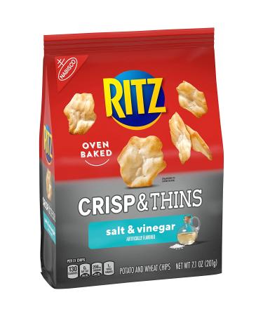 RITZ Crisp and Thins Salt and Vinegar Chips - 6 Pack (7.1 oz each) - Buy Online on GoSupps.com