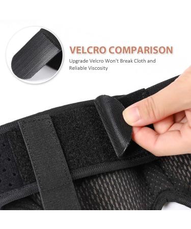 Tenbon Hernia Belt - Flexible Adjustable Inguinal Groin Support Truss for Men and Women - XL Black - Buy Online on GoSupps.com