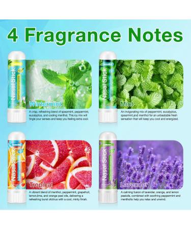 JoanofArc Nasal Inhaler Stick 4-Pack: Non-Drowsy Reduce for Motion Sickness Travel Essential for Car Plane & Cruise Natural Mental Clarity Booster - Buy Online on GoSupps.com