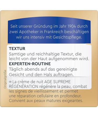 DIADERMINE Age Supreme Regeneration Night Cream Deep Effective Night Cream 50 ml Single - Buy Online on GoSupps.com