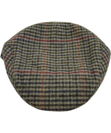 Faith & Sarah Kids Flat Cap - Grey Tweed Herringbone/Tartan Peak Hat | Ages 2-12 | Boys/Girls - Buy Online on GoSupps.com