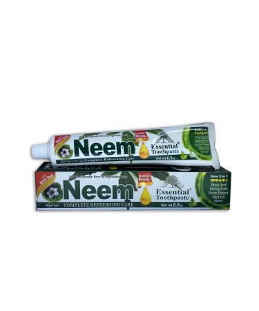Essential Palace Neem 5 in 1 Fluoride Free Essential Toothpaste Pack of 6 - White - 6.5 oz.