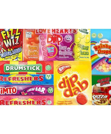 Sweets. Retro Sweets Hamper Gift Box. Present for Christmas Stocking Filler Happy Birthday Thank You Get Well Soon. - Buy Online on GoSupps.com