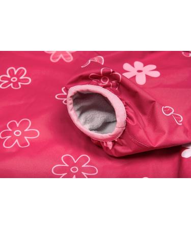LittleLife Children's Waterproof Fleece-Lined All-In-One Puddle Suit - Pink Flowers 6-12 Months - Buy Online on GoSupps.com